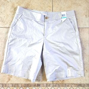 Dockers Gray Flat Front Shorts Casual